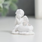 Фигурка полистоун «Белоснежный ангелочек с шариком из страз в сердце», 3.5×3×3.5 см, МИКС - Фото 3