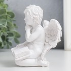 Сувенир полистоун "Белоснежный ангел с книгой" МИКС 9,5х7,5х6,5 см - фото 6776132