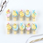 Пасхальный декор, прищепки для украшения вербы «Цыплята» на пасху, 10×12 см - Фото 3