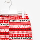 Пижама для девочки, цвет красный/котик рост 122 см - Фото 5