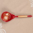 Ложка деревянная «Золотая кудрина», полубаская, 19×6 см, МИКС - Фото 3