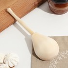 Ложка деревянная полубаская, без росписи, заготовка для творчества, хемпельная, 19×6 см - Фото 2