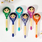 Ложка деревянная «Матрёшка», полубаская, 19×6 см, МИКС - Фото 12