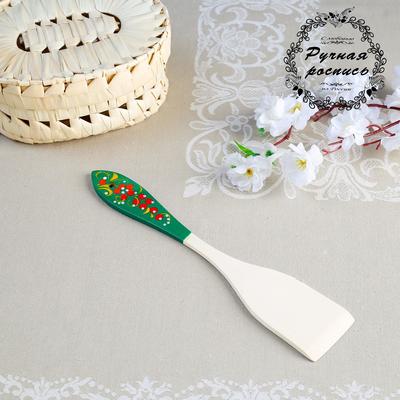 Лопатка кухонная деревянная «Цветок», с ручной росписью, 5×31 см, хохлома, МИКС