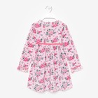 Платье для девочки, цвет розовый/розы, рост 104 см - фото 321374105