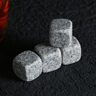 Камни для виски в деревянной шкатулке с крышкой Whiskey man, 4 шт - Фото 4