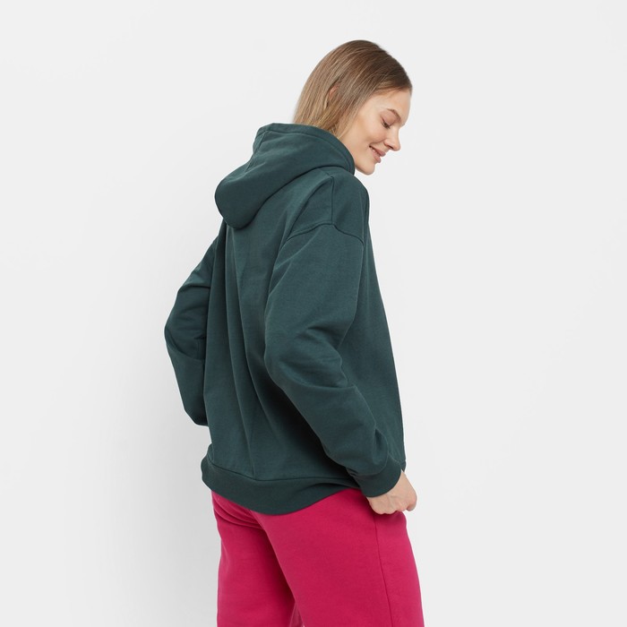Толстовка женская НАЧЁС, цвет изумруд, размер 44 59343