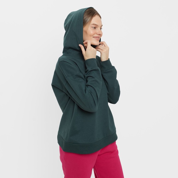 Толстовка женская НАЧЁС, цвет изумруд, размер 44 59343