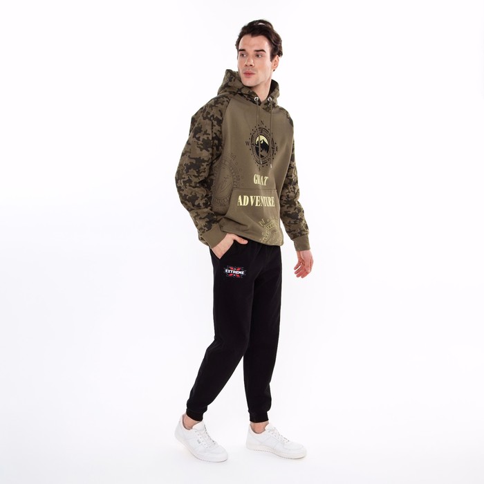 Брюки мужские НАЧЁС, цвет чёрный, размер 56 59353