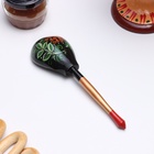 Ложка деревянная «Чернушка», полубаская, 19×6 см, хохлома, МИКС - Фото 3