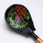 Ложка деревянная «Чернушка», полубаская, 19×6 см, хохлома, МИКС - Фото 4