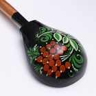 Ложка деревянная «Чернушка», полубаская, 19×6 см, хохлома, МИКС - Фото 5