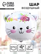 Воздушный шар фольгированный 22" «Милая кошечка» - Фото 1