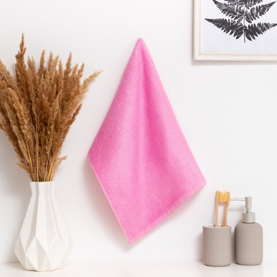 Полотенце махровое Этель цвет розовый 30×60см, 350 г/м², 70% хлопок,30% бамбук