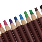 Карандаши художественные 12 цветов, пастельные BRAUBERG, грифель 4 мм - фото 9147081