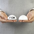 Пенопластовые заготовки для творчества "Полусферы" набор 5 шт 7 см 9443966