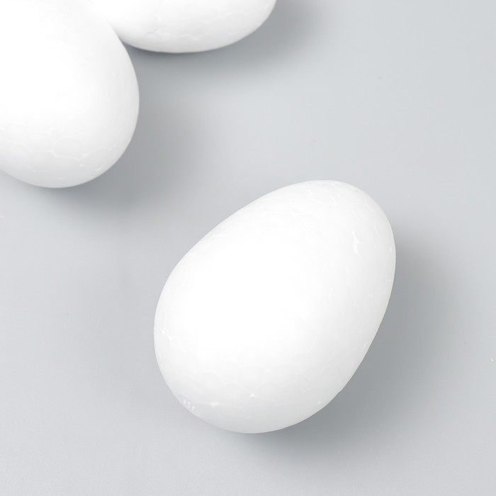 Пенопластовые заготовки для творчества "Эллипсы" 5-7 см набор 3 шт (яйцо) ассорти - Фото 1