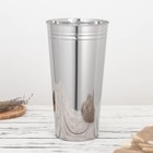УЦЕНКА Вазон без ручек, 9 л, высота 39 см, нержавеющая сталь - Фото 1