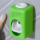 Выдавливатель для зубной пасты механический «Листья», зеленый - фото 6776927
