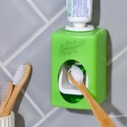 Выдавливатель для зубной пасты механический «Листья», зеленый - фото 6776928