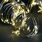 УЦЕНКА Гирлянда «Занавес» 2.8×3 м, на крючках, IP20, 300 LED, USB, 8 режимов, серебристая нить, свечение тёплое белое - Фото 2