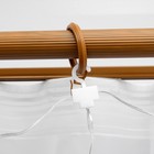 УЦЕНКА Гирлянда «Занавес» 2.8×3 м, на крючках, IP20, 300 LED, USB, 8 режимов, серебристая нить, свечение тёплое белое - Фото 3