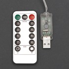 УЦЕНКА Гирлянда «Занавес» 2.8×3 м, на крючках, IP20, 300 LED, USB, 8 режимов, серебристая нить, свечение тёплое белое - Фото 5