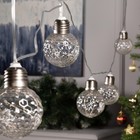 УЦЕНКА Гирлянда «Нить» 3 м с насадками «Лампочки шары», IP20, прозрачная нить, 80 LED, свечение мульти, 8 режимов, 220 В - Фото 7