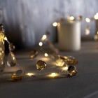 УЦЕНКА Гирлянда «Нить», 2 м, с насадками «Золотистая нить», P20, LED(1608)-40, 4.5 В, ААx3 (не в комплекте), свечение тёплое белое - Фото 2