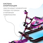 Снегокат Nika Snowdrive, СНД3/SL, цвет фиолетовый/чёрный/бордовый - Фото 4