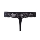 Трусы женские стринги, цвет чёрный (nero), размер 46 (M) - фото 37211663