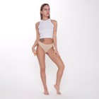 Трусы женские бразильяна, цвет бежевый (beige), размер 48 (L) - Фото 4