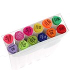 Маркеры для скетчинга двусторонние MESHU, 12 цветов (основные и флуоресцентные цвета), трехгранный корпус - фото 7121916