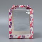 Коробка под маленький торт, кондитерская упаковка, «Паттерн», 15×15×18 см 9132672