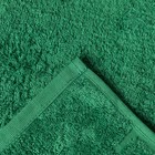 Полотенце махровое однотонное Антей 100х180 см, изумруд, 100% хлопок, 430 гр/м2 - Фото 3