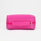 Косметичка-несессер на молнии, с крючком, цвет розовый - Фото 2