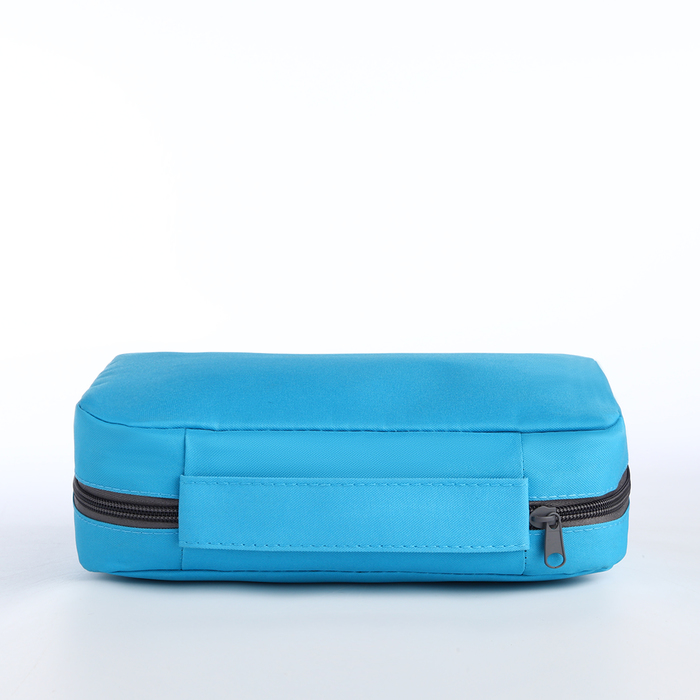 Косметичка-нессесер на молнии, с крючком, цвет голубой 32642
