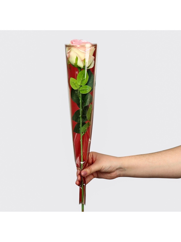 Пакет для цветов «Самой прекрасной», красный, 12 х 4 х 44.5 см 9280104