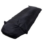 Спальный мешок туристический, цвет чёрный - Фото 2