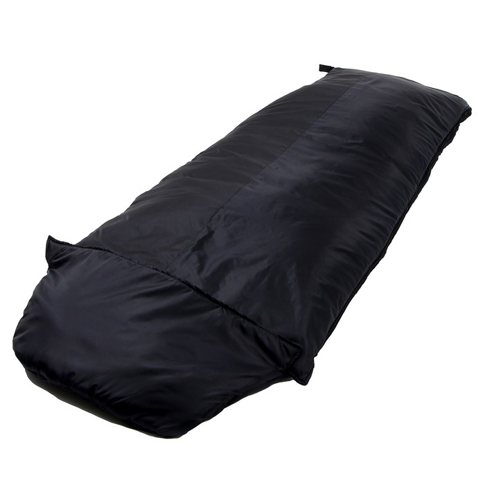 Спальный мешок туристический, цвет чёрный - фото 1907603415
