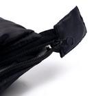 Спальный мешок туристический, цвет чёрный - фото 6777342