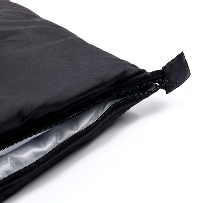 Спальный мешок туристический, цвет чёрный - фото 1907603420