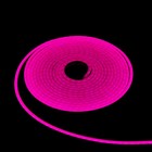 Гибкий неон Luazon Lighting 6 × 12 мм, IP65, 50 м, SMD2835, 120 LED/м, 12 В, свечение розовое - фото 10989109