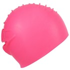 Шапочка для плавания взрослая ONLYTOP, резиновая, обхват 54-60 см - Фото 4
