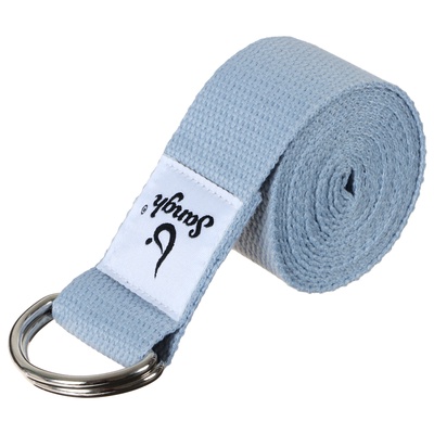 Ремень для йоги Sangh, 180×4 см, цвет серый