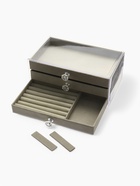 Шкатулка - органайзер для хранения украшений, 23.5×13×11 см, серая - Фото 2