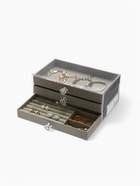 Шкатулка - органайзер для хранения украшений, 23.5×13×11 см, серая - Фото 7