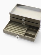 Шкатулка - органайзер для хранения украшений, 23.5×13×11 см, серая - Фото 11