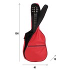 Чехол для гитары  Music Life, 106х41х13 см, красный - фото 320848333
