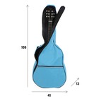 Чехол для гитары  Music Life, 106х41х13 см, голубой - Фото 1